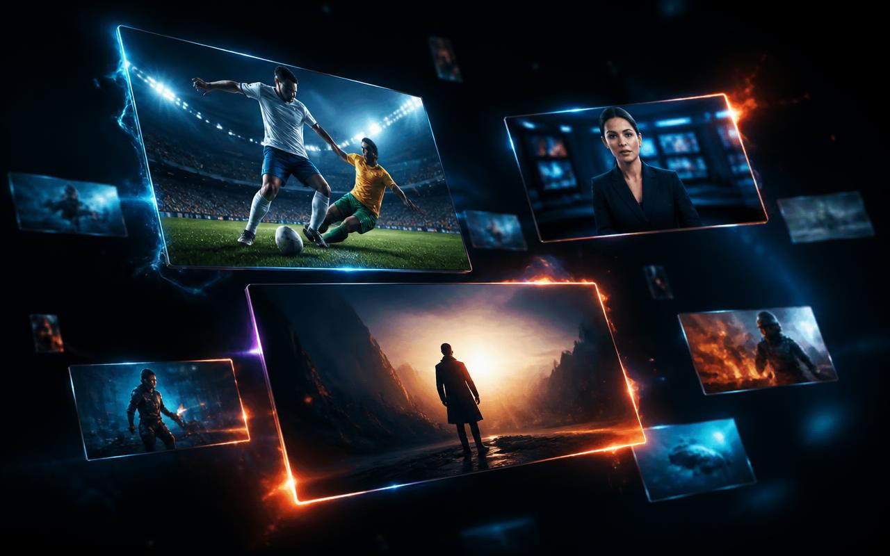 Live TV channels streaming on multiple screens